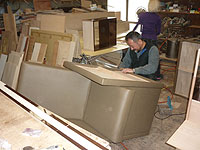 椅子の製作風景2